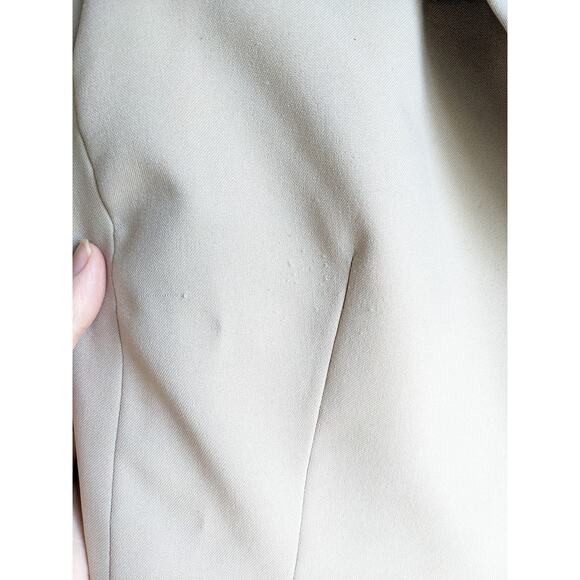 Liz Baker Women's Tan Long Sleeve Collared Button Front Blazer Jacket Size XL - Picture 4 of 4